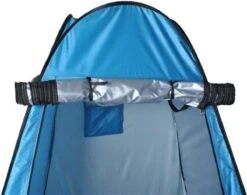 Merkloos 4 In 1 Pop-up Douchetent Voor Omkleden, Douchen, Toilet En Opslag - 1 Persoons Tent - Camping Douche En Omkleedtent - Inclusief Haringen En Draagtas - 190 X 110 X 110 Cm Blauw -Winkel Voor Kampeerartikelen 1200x949
