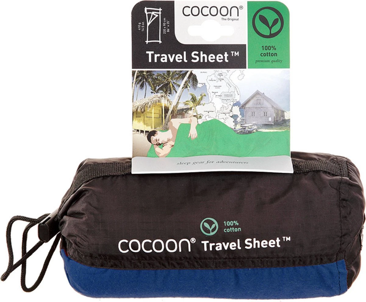 Cocoon TravelSheet - Lakenzak - Katoen - Ultramarine Blue 8 Cocoon TravelSheet - Lakenzak - Katoen - Ultramarine Blue - Afbeelding 6