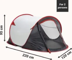 JEMIDI Tweepersoons Pop-up Tent - Opgooitent, Werptent Voor 2 Personen - Ideaal Als Festivaltent Of Kampeertent - Verschillende Kleuren -Winkel Voor Kampeerartikelen 1200x994