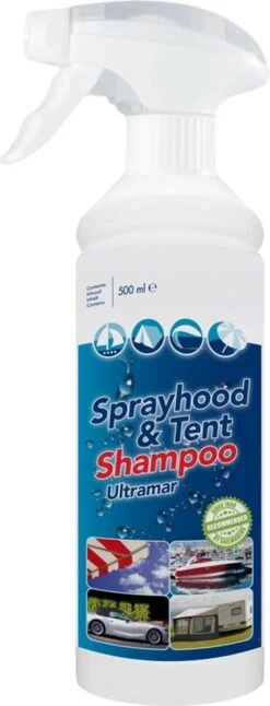 Ultramar - Reiniger Sprayhood & Tent Shampoo 500 Ml - Tentdoekreiniger Voor Bootkap, Tent, Cabriodak -Winkel Voor Kampeerartikelen 459x1200