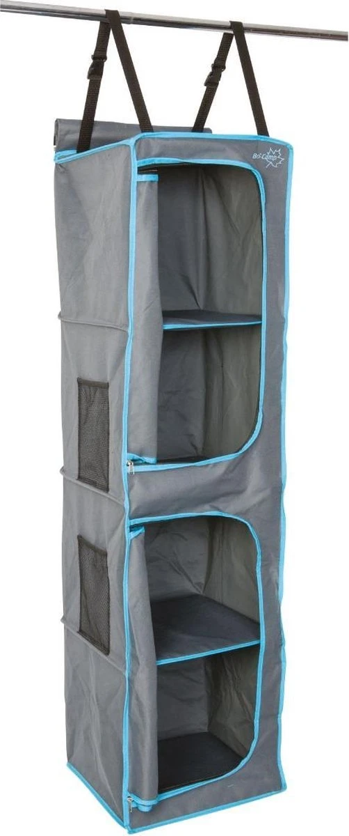 Bo-Camp - Tentorganizer - 4-vaks - 2 Deurtjes - 35x35x131 Cm - Grijs 9 Bo-Camp - Tentorganizer - 4-vaks - 2 Deurtjes - 35x35x131 Cm - Grijs - Afbeelding 7