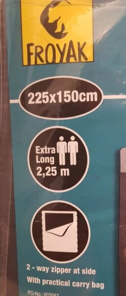 Froyak - 2-persoons Slaapzak XXL Grijs 225 X 150 Cm - Tweepersoonsslaapzak - Tweepersoons - Slaapzak -Winkel Voor Kampeerartikelen 511x1200 1