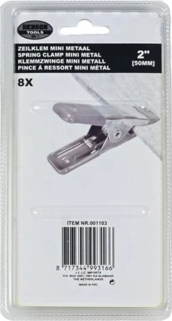 Benson Metalen Veerklem - 50 Mm - 8 Stuks 21 Benson Metalen Veerklem - 50 Mm - 8 Stuks -Winkel Voor Kampeerartikelen 643x1200