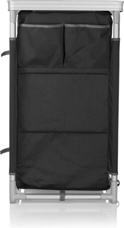 Campart Campingkeuken KI-0734 - Campingkast Groot - 4 Verstelbare Poten - Opvouwbaar En Lichtgewicht - Inclusief Opbergtas - Grijs -Winkel Voor Kampeerartikelen 653x1200