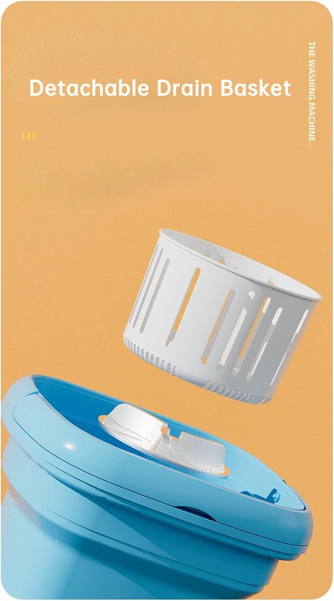 Mini Wasmachine - Camping Wasmachine - Opvouwbare Wasmachine - Handwasmachine - Fruitwasser - Kampeer Wasmachine - Valentijn - Wasdroger 5 Mini Wasmachine - Camping Wasmachine - Opvouwbare Wasmachine - Handwasmachine - Fruitwasser - Kampeer Wasmachine - Valentijn - Wasdroger - Afbeelding 3