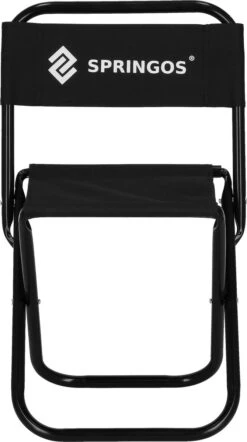 Springos Campingstoel | Kampeerstoel | Vouwstoel | Klapstoel | Zwart -Winkel Voor Kampeerartikelen 670x1200