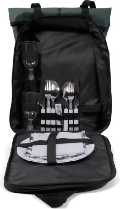 Norländer Picknick Rugtas - Koeltas - Inclusief Bestek - Groen 12 Norländer Picknick Rugtas - Koeltas - Inclusief Bestek - Groen -Winkel Voor Kampeerartikelen 687x1200
