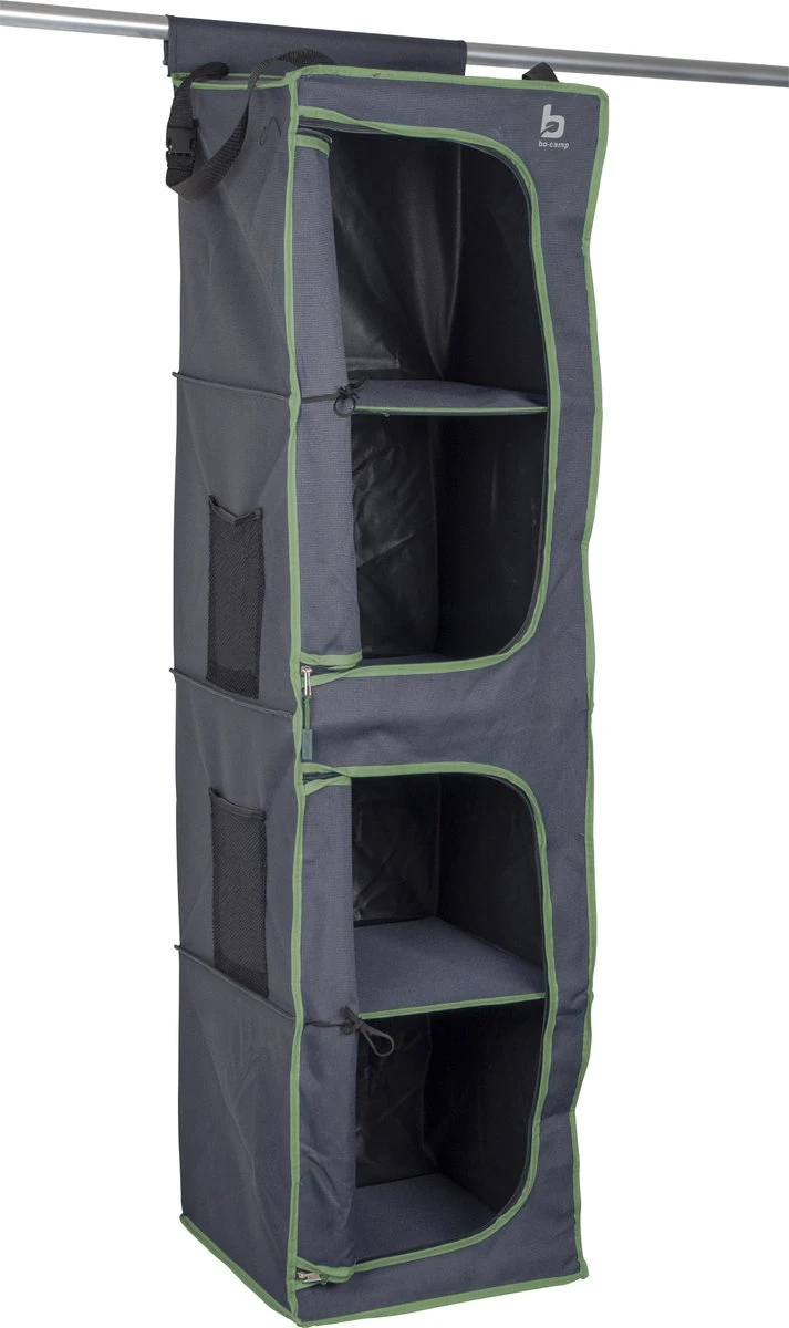 Bo-Camp - Tentorganizer - 4-vaks - 2 Deurtjes - 35x35x131 Cm - Grijs 3 Bo-Camp - Tentorganizer - 4-vaks - 2 Deurtjes - 35x35x131 Cm - Grijs