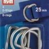 Prym D-Ringen 25mm Zilver