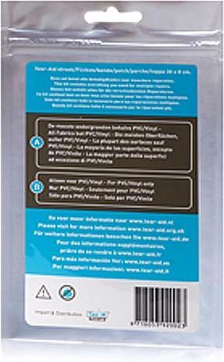 Tear - Aid - Reparatiemiddel - Type A En B Zakje - Combideal 12 Tear - Aid - Reparatiemiddel - Type A En B Zakje - Combideal - Afbeelding 10