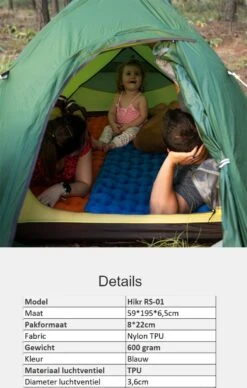 Hikr® Luchtbed - Slaapmat - Opblaasbaar Matras - Lichtgewicht - Outdoor - Camping - Hiking & Wandelen -Winkel Voor Kampeerartikelen 764x1200 3