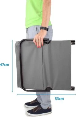 Strandmat Opvouwbaar Met Schouderband - Strandstoel Grijs 145x47x52 -Winkel Voor Kampeerartikelen 779x1200