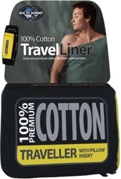 Sea To Summit - Premium Cotton Liner - Lakenzak - Katoen - Oceaan Blauw - Recht Model Lang -Winkel Voor Kampeerartikelen 810x1200 2