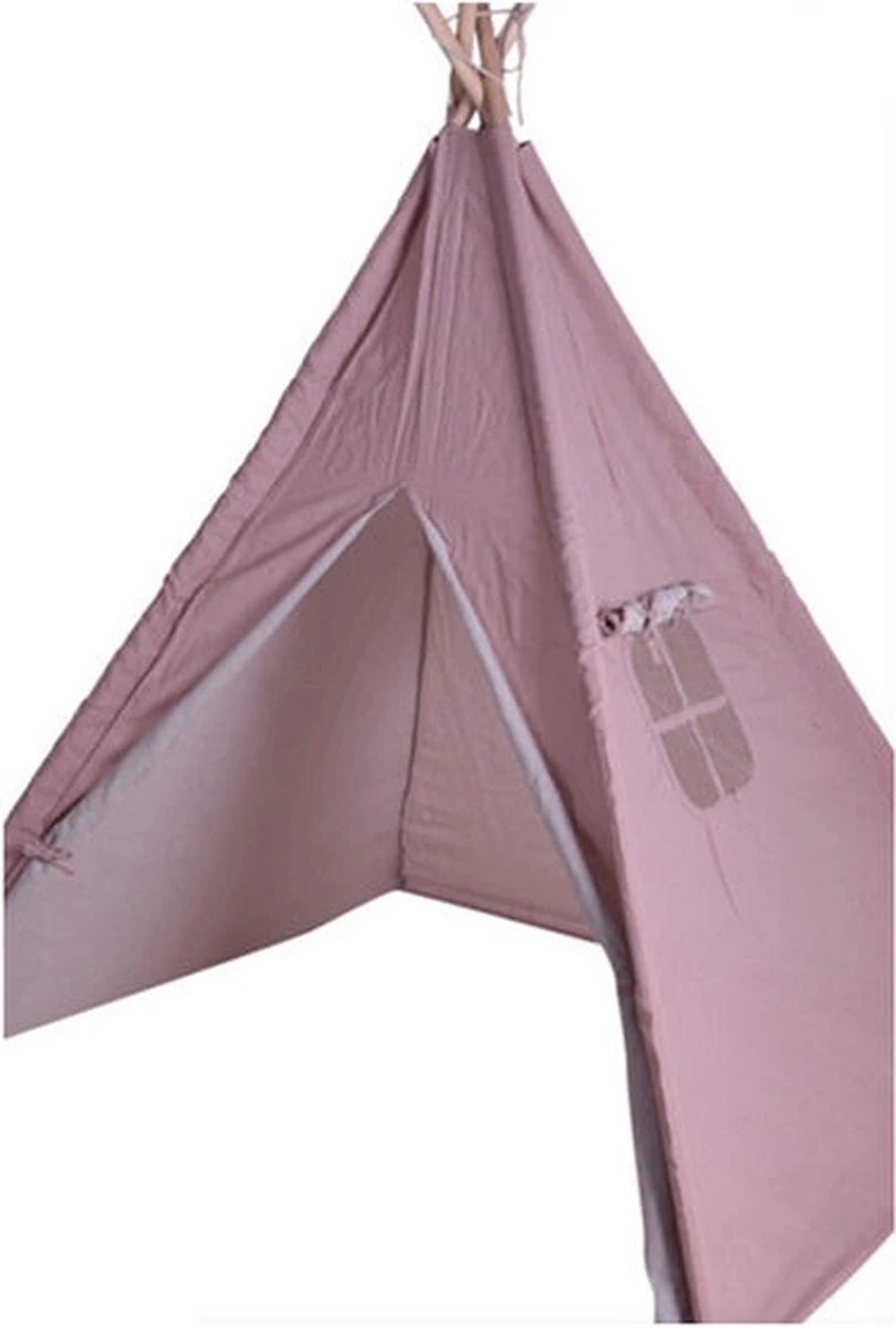 KidCollection Premium Tipitent - 103x103x160cm - Roze 4 KidCollection Premium Tipitent - 103x103x160cm - Roze - Afbeelding 2
