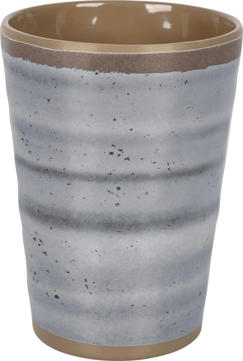 Bo-Camp 100% Melamine Halo Campingbeker - Grijs - 4 Stuks 3 Bo-Camp 100% Melamine Halo Campingbeker - Grijs - 4 Stuks