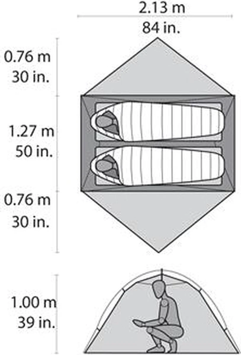 Msr Hubba Hubba Nx Tunneltent - Groen - 2 Persoons 11 Msr Hubba Hubba Nx Tunneltent - Groen - 2 Persoons - Afbeelding 9