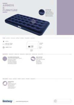 Pavillo Twin Luchtbed - 1-Persoons - 188x99x22 Cm -Winkel Voor Kampeerartikelen 849x1200 10