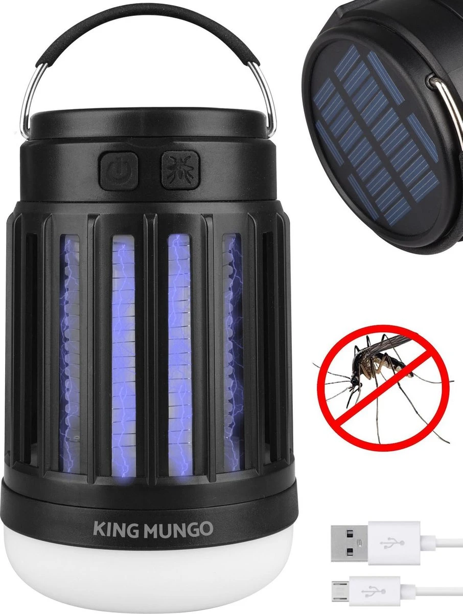 Anti Muggenlamp LED Camping Lamp | Thuis Muggen Vanger Lamp Oplaadbaar | King Mungo 3 Anti Muggenlamp LED Camping Lamp | Thuis Muggen Vanger Lamp Oplaadbaar | King Mungo