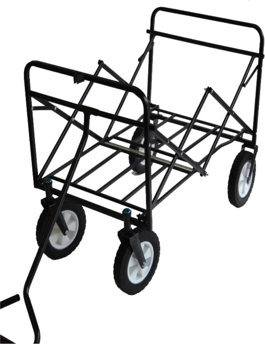 Rijoka Opvouwbare Bolderkar/Bolderwagen - Telescopische Stang | Zwart 7 Rijoka Opvouwbare Bolderkar/Bolderwagen - Telescopische Stang | Zwart - Afbeelding 5