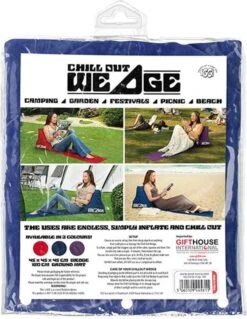 CKB LTD - Chill Out - Luchtbed - Campingstoel - Wedge Opblaasbare Ligstoel - Blauw Strandstoel 1 Persoons Volwassen Luchtbedden Kampeerstoel Vouwstoel Stoel Slaapmatje Slaapmatten Opvouwbaar Volwassenen Tuinstoel Opblaasstoel Kampeerstoelen Lucht -Winkel Voor Kampeerartikelen 929x1200