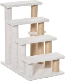 PawHut Huisdierentrap Met Krabpaal Bal 4 Treden Kattentrap Dierentrap Pluche Jute D06-093 14 PawHut Huisdierentrap Met Krabpaal Bal 4 Treden Kattentrap Dierentrap Pluche Jute D06-093 -Winkel Voor Kampeerartikelen 963x1200 6