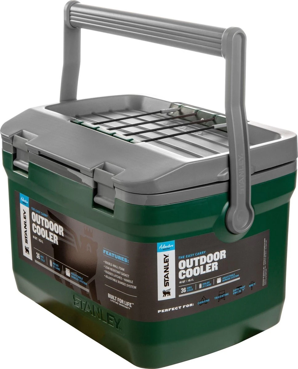 Stanley The Easy Carry Outdoor Cooler 15,1L - Koelbox - Green 4 Stanley The Easy Carry Outdoor Cooler 15,1L - Koelbox - Green - Afbeelding 2